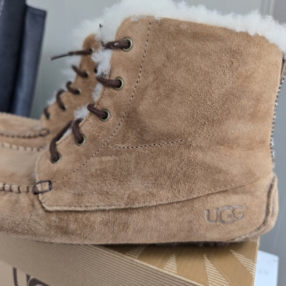 UGG Tan Suede Boots - Picture 4 of 11